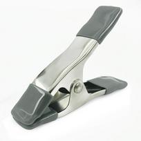 4 colių sunkiosios apkrovos metaliniai spyruokliniai spaustukai palapinei, fonui, medienos apdirbimui, fotografijai, muslinui, A-spaustukai stiprus sukibimas universaliam naudojimui 4inch metal clip pilka spalva