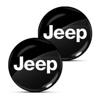 Automobilio atrakinimo rakto skylutės lipdukai Durų užrakto apsauga Automobilio 3D lipdukai Jeep Renegade Compass Grand Cherokee Wrangler Jk Gladiator 2Pcs