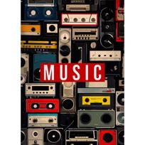 Klasikinės Popmuzikos Auksinis Vinilinis Plokštelės Kasete Plakatas Muzika Modernūs Spaudiniai Drobės Tapyba Sienos Menas Paveikslas Namų Svetainės Dekoras 21X30cm Unframed