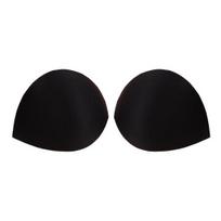 1 pora bikini įdėklų, putų trikampio formos kempinės krūtų įdėklai, kvėpuojantys pakeliantys įdėklai maudymosi kostiumėliams, sportinėms liemenėlėms ir suknelėms juoda