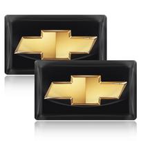 2/5/10 vnt. Anglies Pluošto Vairo Rato Automobilio Logotipo Emblema 3D Lipdukai Chevrolet Cruze Equinox Captiva Trax Malibu Tahoe Impala Sonic 5pcs black