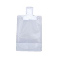 Skaidrus stačiomis stovintis maišelis su snapeliu kelionėms 30ml/50ml/100ml Neprarandantis skysčio, daugkartinio naudojimo maišelis