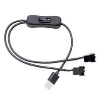 USB į 4 kontaktų ventiliatoriaus maitinimo keitiklio laidas užtikrina visą greitį ir ryškumą su 12V išvestimi