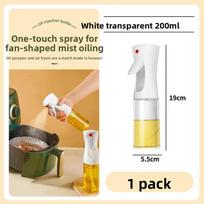 Oil Spray Bottle, Barbecue Cooking Oil, Olive Oil Control Oil Spray Bottle, Pneumatic Kitchen Plastic Spray Bottle, Oil Spray Bottle white[200ml] beige