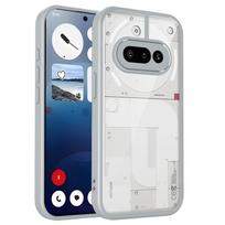 Nothing Phone 3A A059 Case Air Cushion Shockproof Silicone Bumper Clear Matte Back Cover Hard Phone Case for Nothing Phone 3A 5G Pc + tpu&Nothing Phone (3a) pilka spalva
