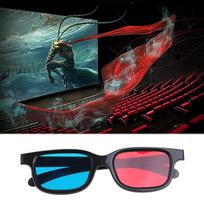Universalūs raudonai mėlyni 3D akiniai, skirti dimensijų anaglifų filmų žaidimui 1PCS