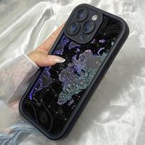JT10 Aesthetic World Map Realme 14 15 Huawei P40 Honor 70 90 Infinix Tecno itel Motorola Google All Model Angel eyes Soft TPU Phone Case Huawei Nova 3 juoda