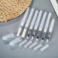 7Pcs/set Watercolor Brush Pens Water Brush Pens Refillable Watercolor Brush Pens Water Paint Brushes for Watercolor Painting White gray