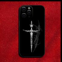 Gotikinis Cyber Sigil Kryžius Telefono dėklas, skirtas Samsung Galaxy A55 A35 A25 A15 5G A24 A23 A22 A32 A52 A52S A71 A72 A51 4G Dangtelis A72 4G 5G