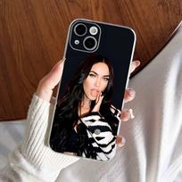 Aktorė M-Megan Fox Modelis Skaidrus telefono dėklas IPhone 16 15 14 13 12 11 Pro Max Plus Minkštas dėklas iPhone 12pro max