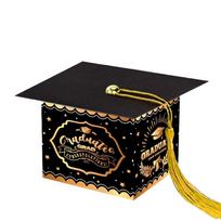 Graduation Doctoral Cap Box Surprise Candy Packaging Bags & Gift Storage Bags For Graduation Party One Size juoda