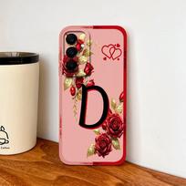 Romantiškas dėklas telefonui Samsung Galaxy A17 A07 A37 A57, poros raidės, patobulintas tvirtas apsauginis dangtelis, skirtas Samsung A 37 A 57, Coque Galaxy A37 black