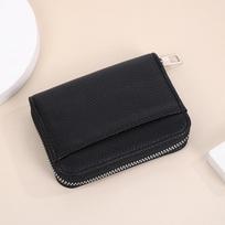 Moteriška odinė piniginė su užtrauktuku, blokuojanti RFID, kortelių laikiklis, mini monetinė, akordeono tipo kortelių organizatorius, nešiojama piniginė žalia