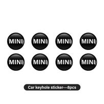 8 vnt. Automobilio logotipo raktų lipdukas Apdaila Automobilių aksesuarai MINI Cooper JCW WORKS R55 R56 F55 F56 R57 R58 R59 R60 R50