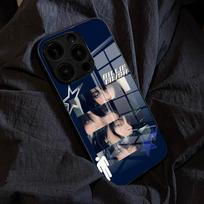 SINGER B-Billie Eilish telefono dėklas IPhone 17 Pro Max 15 Pro 16 14 Plus 12 13 Mini 11 Pro atsparus smūgiams stiklinis dangtelis iPhone12 Pro