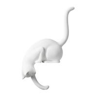 Yousheng Cute Cat Key Holder 3D Printed Cat Figurine Kitty Paw Key Hanger for Wall Shelf Entryway Tabletop juoda