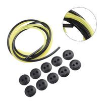 12pcs 2Holes Fuel Tank Grommet Rubber With Fuel Line Pipe For Brush/Cutter