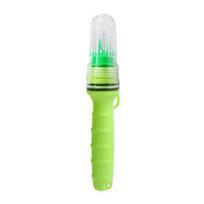 LED Fish Attracting Light, Emergency Marine Flares, Waterproof Net Buoy Lamp with Light Sensor, Adjustable Signal Light for Boat žalia