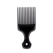 Black Insert Hair Combs Plastic Pick Comb Curly Afro Fork Hairbrush  Barber juoda