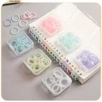 Transparent Plastic Loose-Leaf Spiral Binding Rings - Detachable File Clip Fasteners Purple white