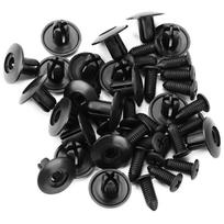 50 vnt. 8 mm kniedės tvirtinimo detalės varžtų spaustukai automobilio buferio sparno skylės plastikiniai stūmimo spaustukai OneSize