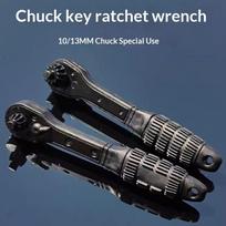 1 Set Multifunctional Drill Chuck Key Wrench Universal Two Way Design For Power Tools Repair Maintenance Work Onesize