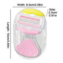 Mini Razor Womens Razors Bikini Razor Portable Shaver for Women Shaving Travel Size Toiletries Kit Small Bikini Trimmer rožinė