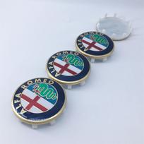 60mm 10-Pin GTAM Automobilio Ratlankio Centriniai Dangteliai 4 vnt. Alfa Romeo Giulia Giulietta MITO Stelvio GT Emblemai Modifikavimo Aksesuarai