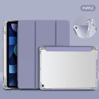 Applicable to Apple 10.9-inch iPad Air 11 three-fold protective leather case iPad Pro 11-inch anti-drop hair 10.2inch ipad(2019)/ipad(2020)/ipad(2021) violetinė