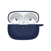 Silicone Protective Case for Vivo TWS 3 True Wireless Noise Cancelling Earbuds Regular Case mėlyna