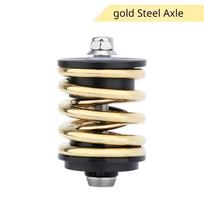 BMX Double Spring Rear Shock Absorber Spring Suspension Titanium/Steel Axle Suitable for Brompton Folding Bike gold Steel Axle