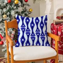 Classic Prank Evil Eyes Funny Pillow Case Silky Short Plush With Invisible Zipper Dustproof Sofa Cushion Cover 30X30cm