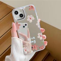 Wenyi Fan Pink Flower Apple 17promax Mobile Phone Case Processing and Production iPhone12 Protective Case Apple 17