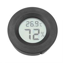 Digital LCD Thermometer Hygrometer Round Shape Temperature Humidity Meter for Reptile