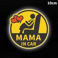 1Pcs Baby On Board Safety Sticker For Car Window Funny Yellow Warning Sign Decal Driving Accessories Removable Car Sticker