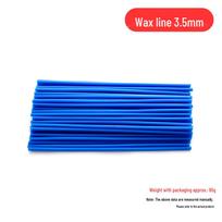 Wax Lines & Pillars, Strips, Cores for Jewelry Molds, Wax Trees, Water Channels, Gold Beating, and Dental Casting. blue