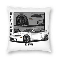 Eclipse 2G Dsm Red Square Pillowcase Pillow Cover Cushion Throw Pillow For Home Sofa Living Room Peach skin 18*18(CM)-1Pcs