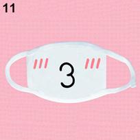 ALL-FASHION-MALL White Anime Emoticon Mouth-Muffle Kaomoji Anti-Dust Kawaii veido kaukė 14