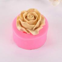 Alyvinė rožinė lelija fondantas silikoninė forma gipso pyrago dekoravimo šokolado kepimo įrankiai 3d silikoninė forma rankų darbo muilo forma rose rožinė
