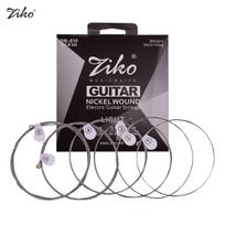 ZIKO Normal Light gitaros stygos elektrinėms gitaroms Šešiakampės šerdies Namo dangos nikelis DN-010 įvairiaspalvis