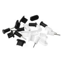 10 rinkinių įkrovimo prievadas Micro USB kištuko apsauga 3,5 mm ausinių lizdai, dulkėms atsparūs SIM kortelės išėmimo įrankis, skirtas Android išmaniųjų telefonų priedams