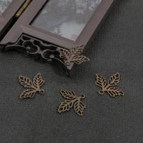 10 vnt. metalo vario klevo lapų žavesys „pasidaryk pats“ priedai, radiniai, reikmenys papuošalų gamybai 25×23mm