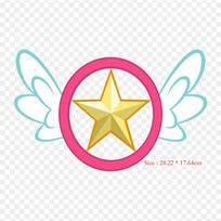Sakura Card Captor Simbolo Sakura  Iron On Transfers For Clothes DIY T-shirt Clothing Patches Cool Thermal Transfer Vinyl Sticker Badge Washable Decor