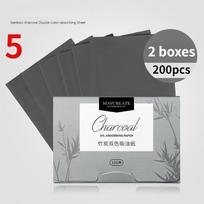 200 vnt. Nešiojami veido valikliai, sugeriantys riebalų perteklių, vyrams ir moterims, veido valymo priemonės 5-2 boxes