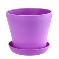 Spalvingas mini plastikinis gėlių vazonas, sukulentų augalų vazonas, namų biuro dekoras One Size rožinė