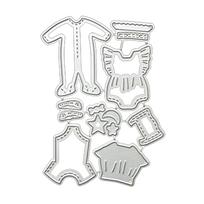Kūdikių vežimėlio metalo pjovimo štampai „pasidaryk pats“ Craft anglinio plieno įspaudimo šablonas trafaretas, skirtas kortelių štampavimo formoms C white