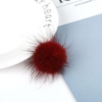 3,5 cm audinės pomponai Kailio kamuoliukai Pomponas, skirtas siūti ant megzto raktų pakabuko Šalikas Batai Kepurės „pasidaryk pats“ papuošalai amatų priedai 3.5cm 1pc