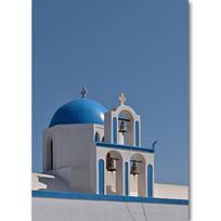 Graikija Santorini Egėjo jūra Paveikslas Jūros sala Sienų menas Drobės tapyba Plakato spausdinimas Svetainė Namų dekoravimas Fonas 21cm×30cm NoFrame