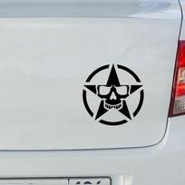 Tri Mishki HZX1258# Military Skull Star Šalmo lipdukai Automobilių lipdukai Vinilo lipdukai motociklų priedų lipdukai 10cm-S
