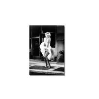 Garsioji filmų žvaigždė Marilyn Monroe drobė Plakatas Vintažinis paveikslas ant sienos Portreto meno spaudiniai Namų kavinės dekoracijos be rėmelio 21*30cm black